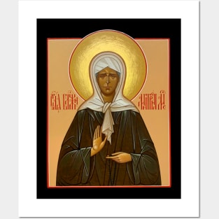 Russian Icon of Saint Matrona of Moscow, Russian Orthodox icon Posters and Art